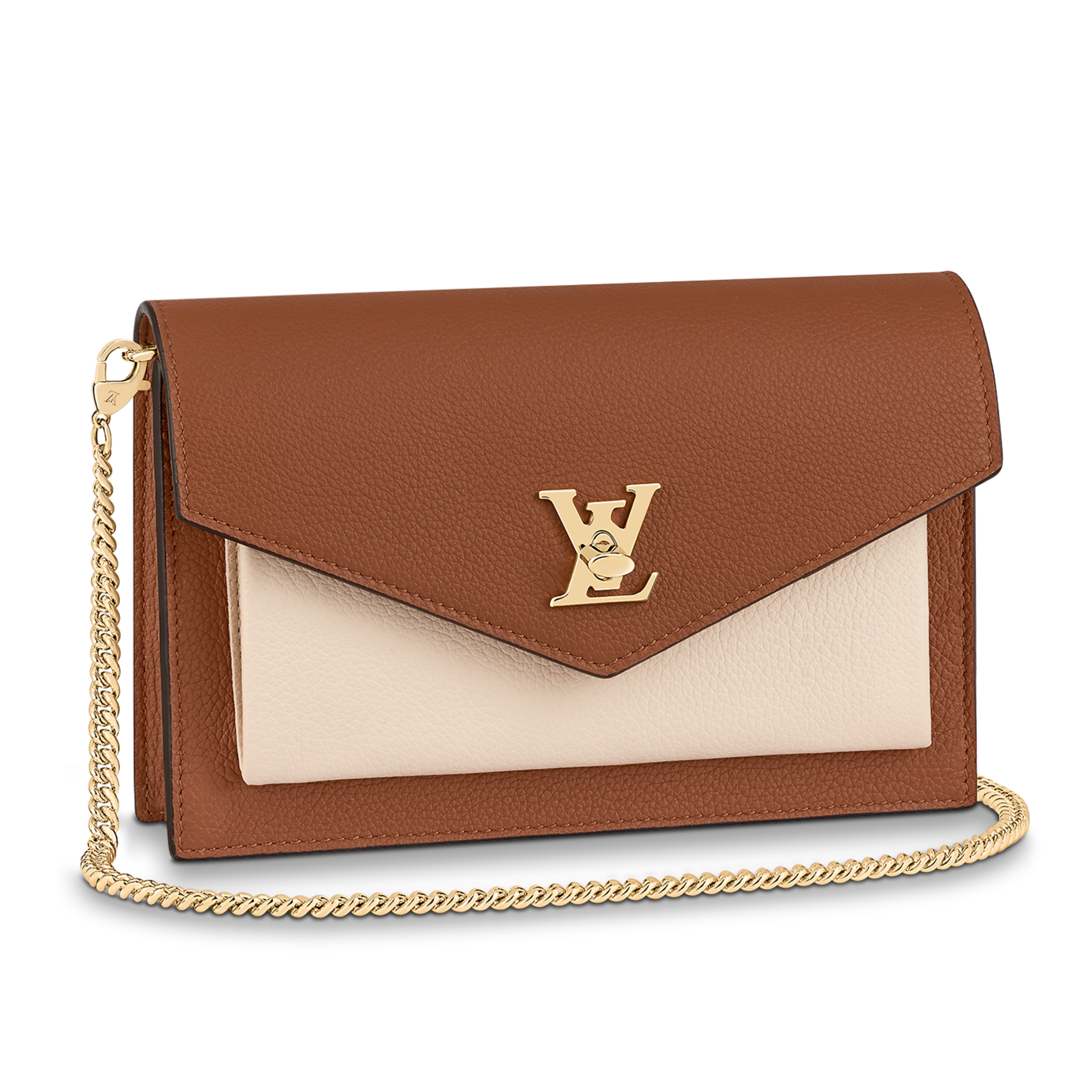 Louis Vuitton Mylockme Chain Pochette Shoulder Bag - Chataigne