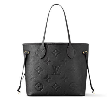 Louis Vuitton Empreinte Monogram Giant Neverfull MM Tote Bag - Black