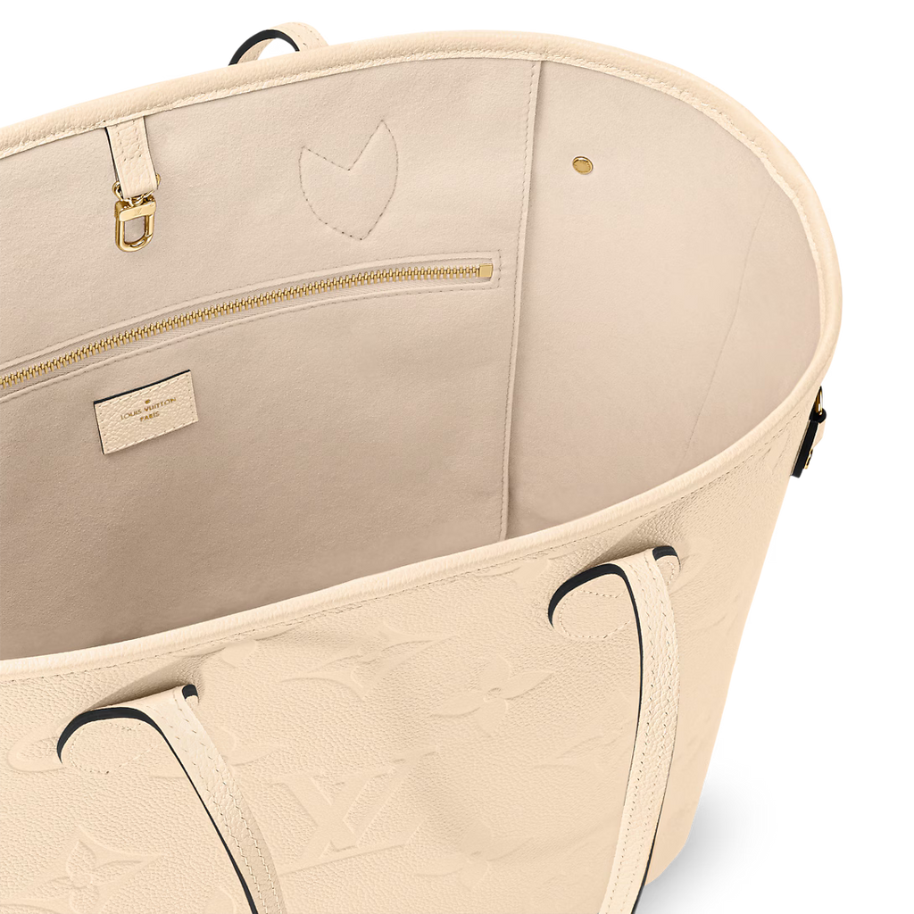 Louis Vuitton Neverfull MM Tote Bag - Cream