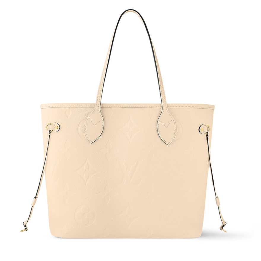 Louis Vuitton Neverfull MM Tote Bag - Cream