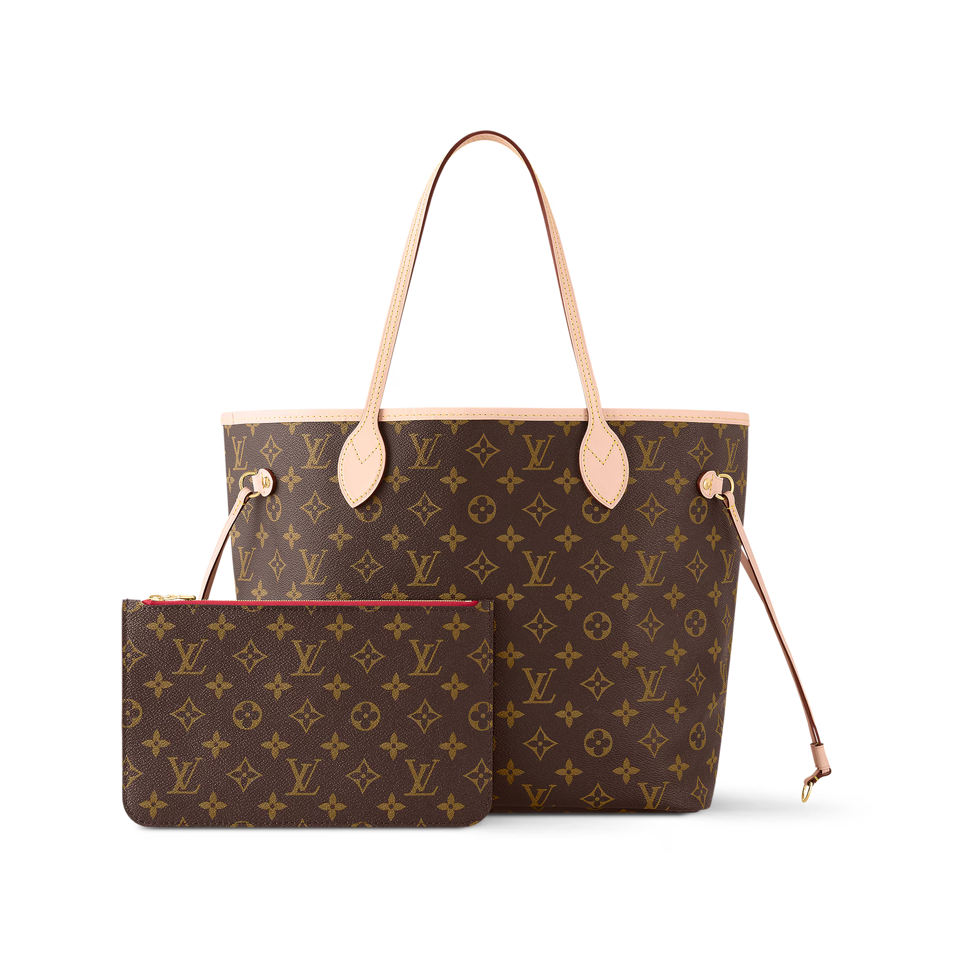 Louis Vuitton Neverfull MM Tote Bag - Cerise