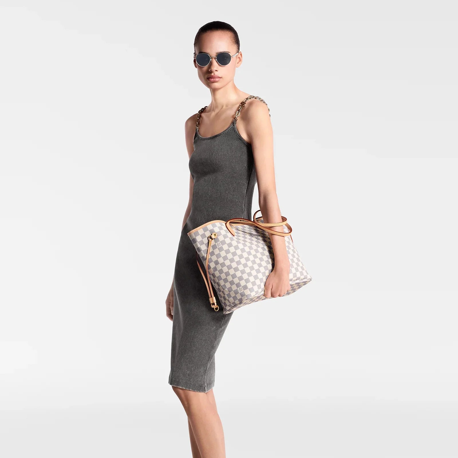 Louis Vuitton Neverfull MM Handbag - Rose Ballerine