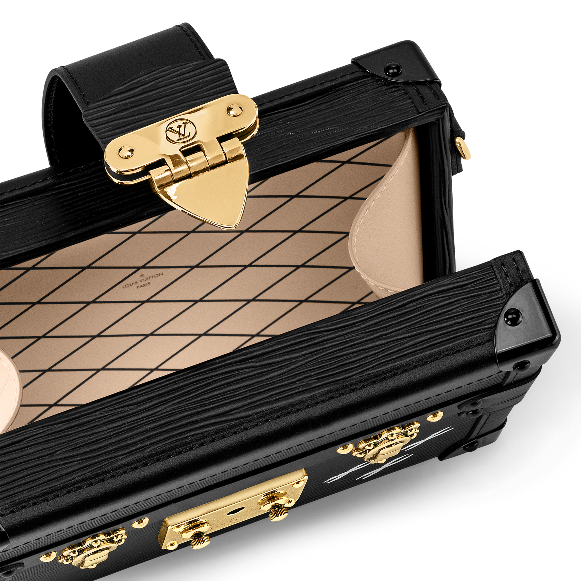 Louis Vuitton Petite Malle Handbag - Black