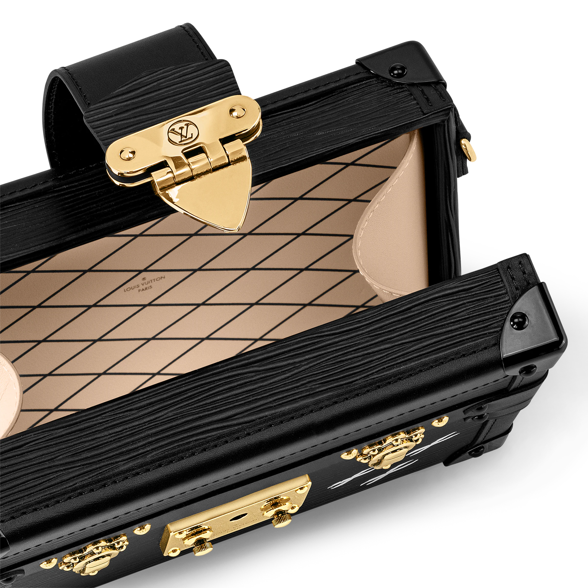 Louis Vuitton Petite Malle Handbag - Black