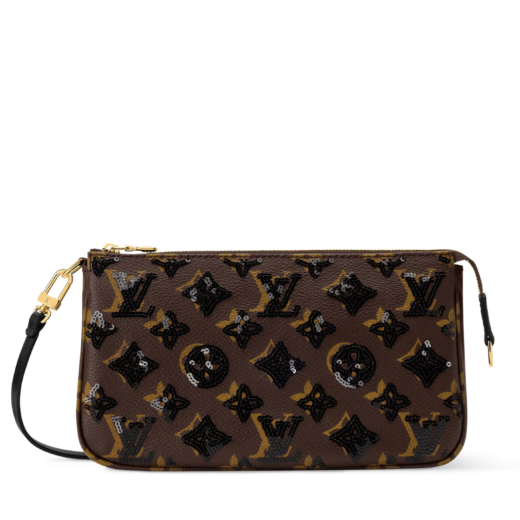 Louis Vuitton Monogram Noir Pochette Accessoires Shoulder Bag – Brown