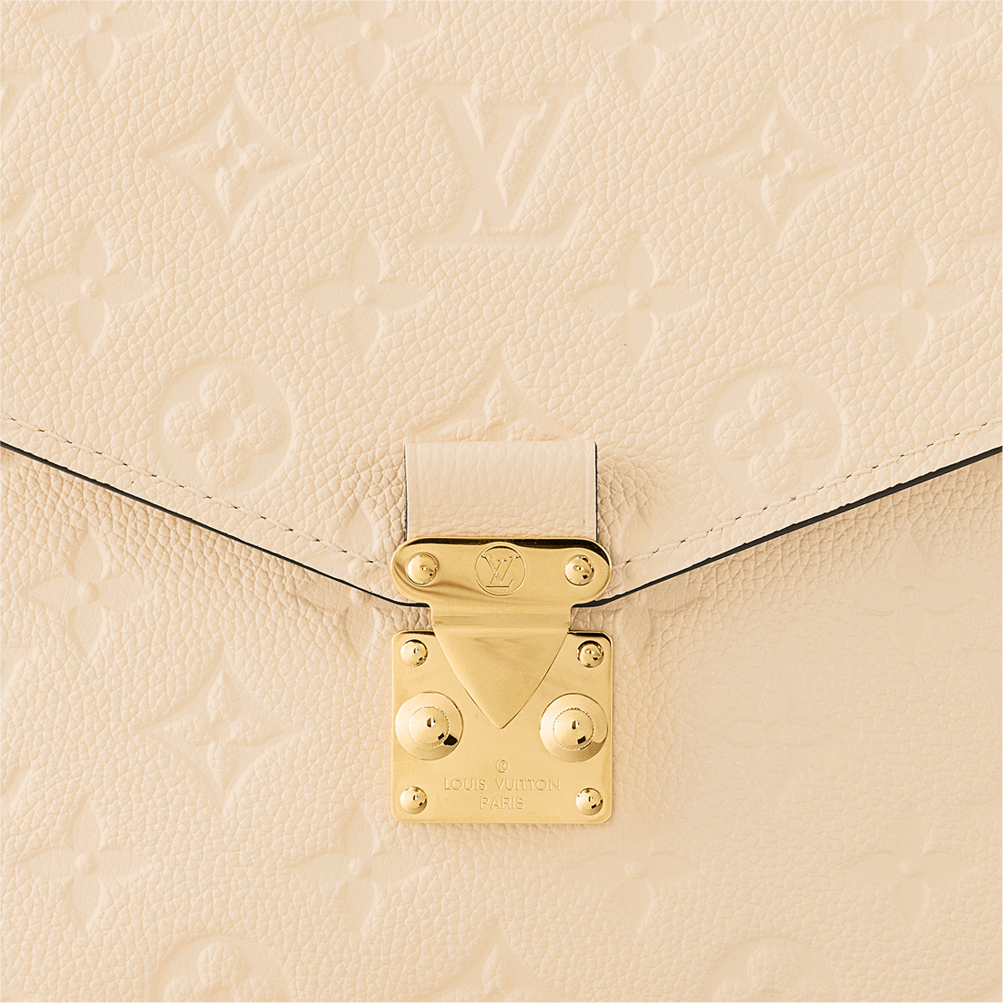 Louis Vuitton Monogram Empreinte Pochette Metis Handbag - Creme