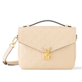 Louis Vuitton Monogram Empreinte Pochette Metis Handbag - Creme