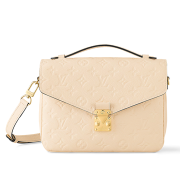 Louis Vuitton Monogram Empreinte Pochette Metis Handbag - Creme