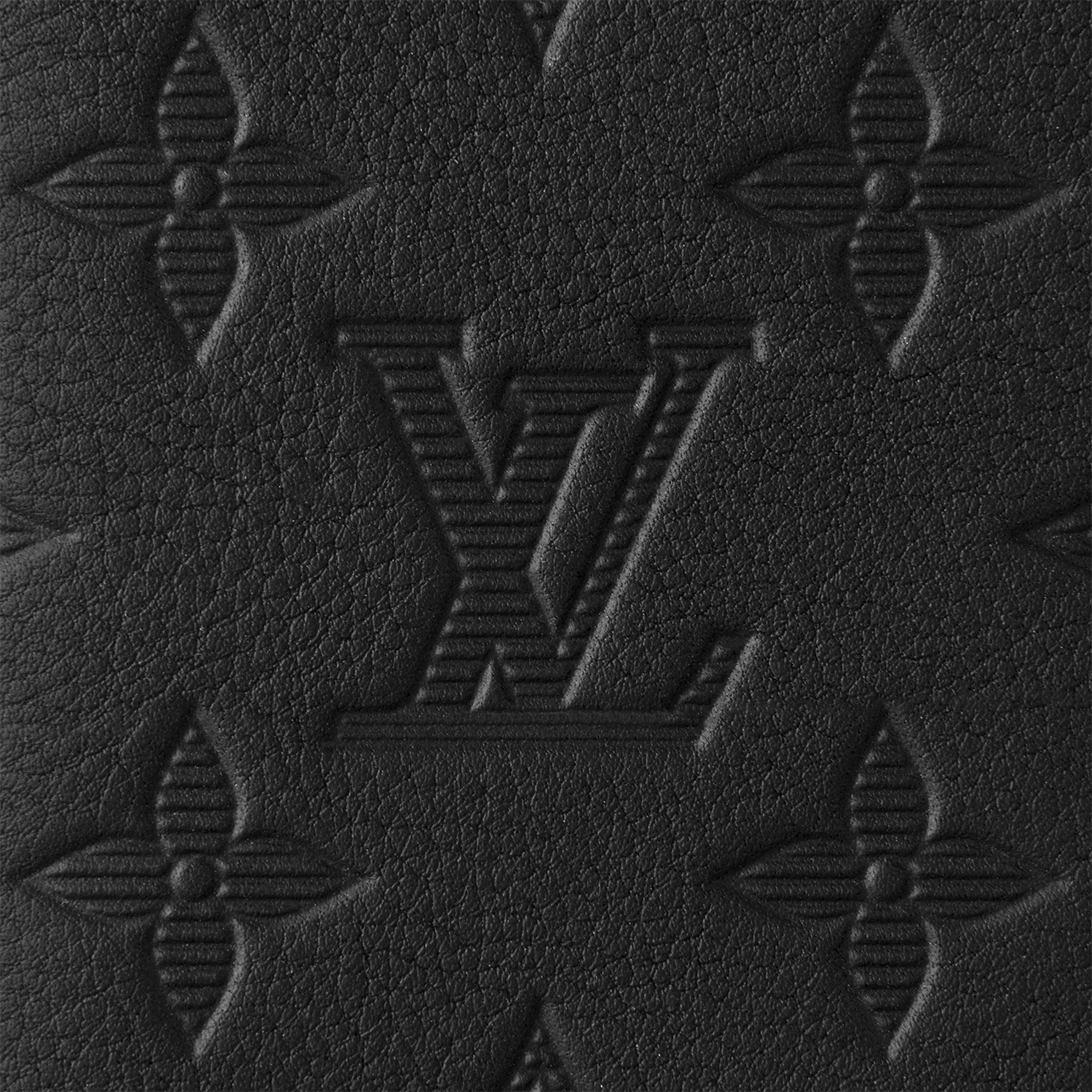 Louis Vuitton Monogram Shadow Leather Pocket Organizer Wallet - Black