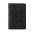 Louis Vuitton Monogram Shadow Leather Pocket Organizer Wallet - Black