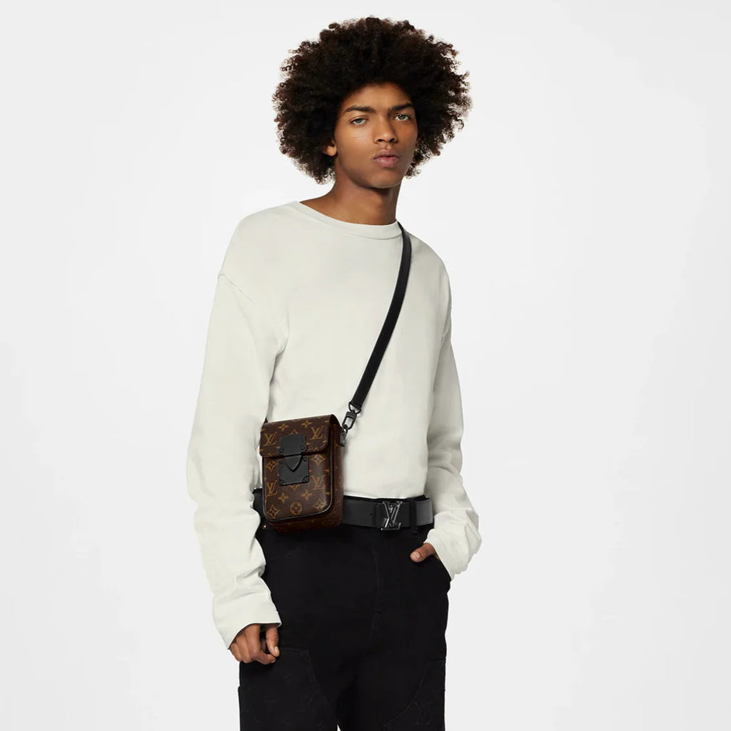 Louis Vuitton S-Lock Vertical Wearable Wallet - Monogram Macassar