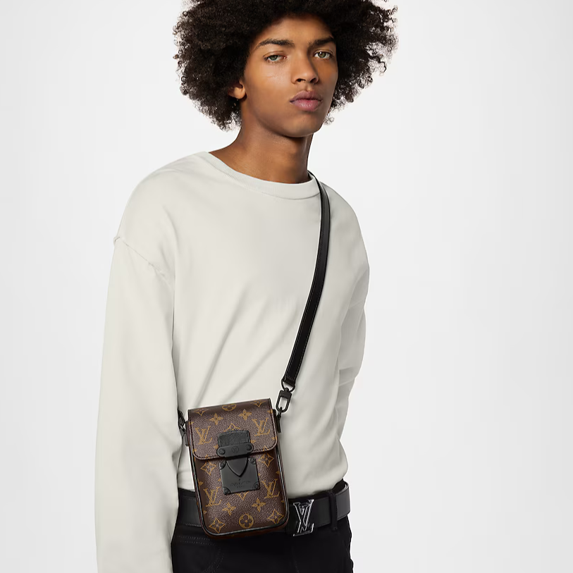 Louis Vuitton S-Lock Vertical Wearable Wallet - Monogram Macassar