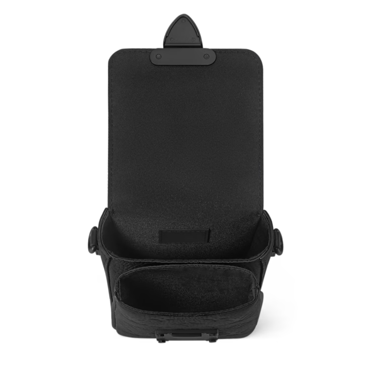 Louis Vuitton S-Lock Vertical Taurillon Leather Wearable Wallet - Black Monogram