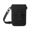 Louis Vuitton S-Lock Vertical Taurillon Leather Wearable Wallet - Black Monogram