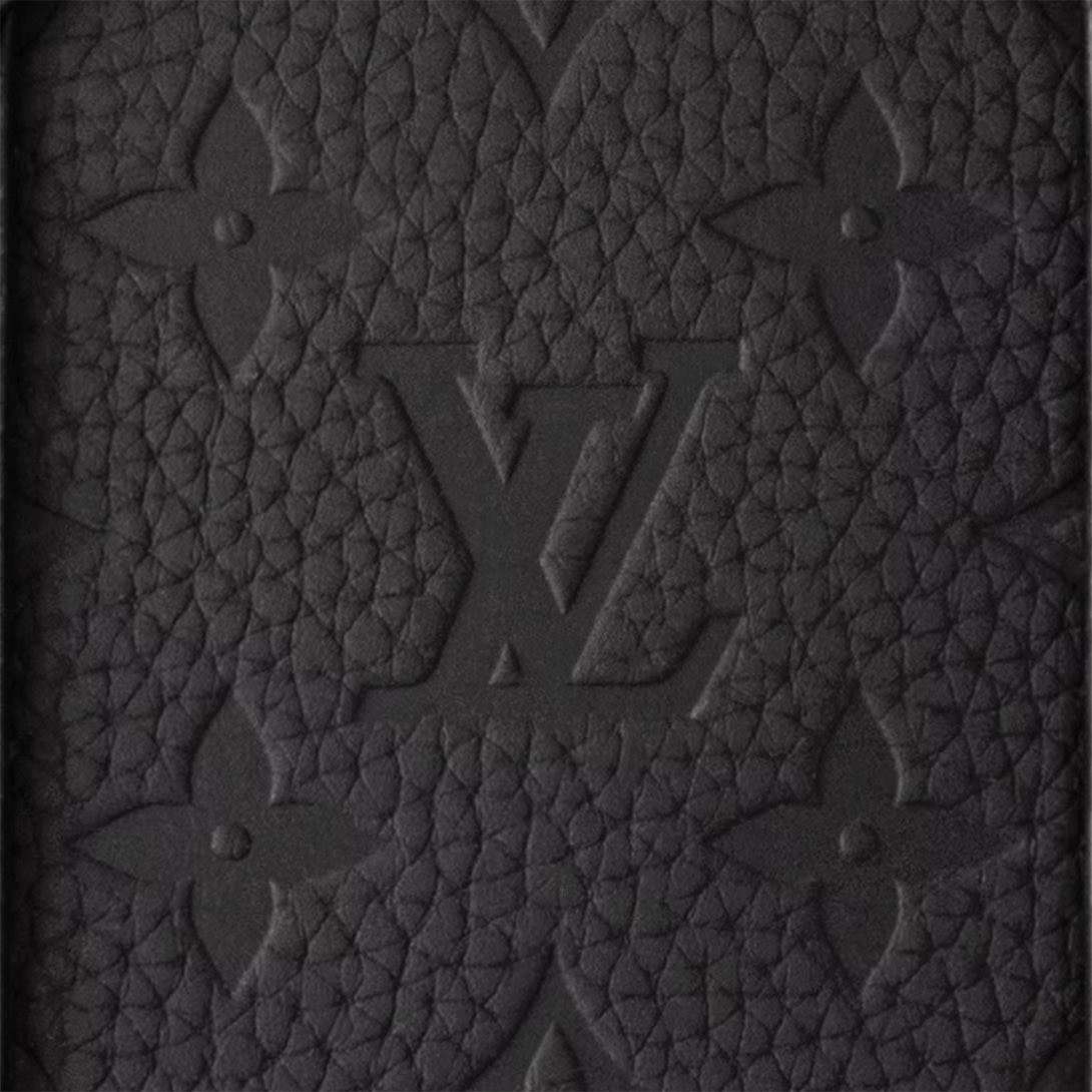 Louis Vuitton Taurillon Monogram Sac Plat Cross Bag - Black