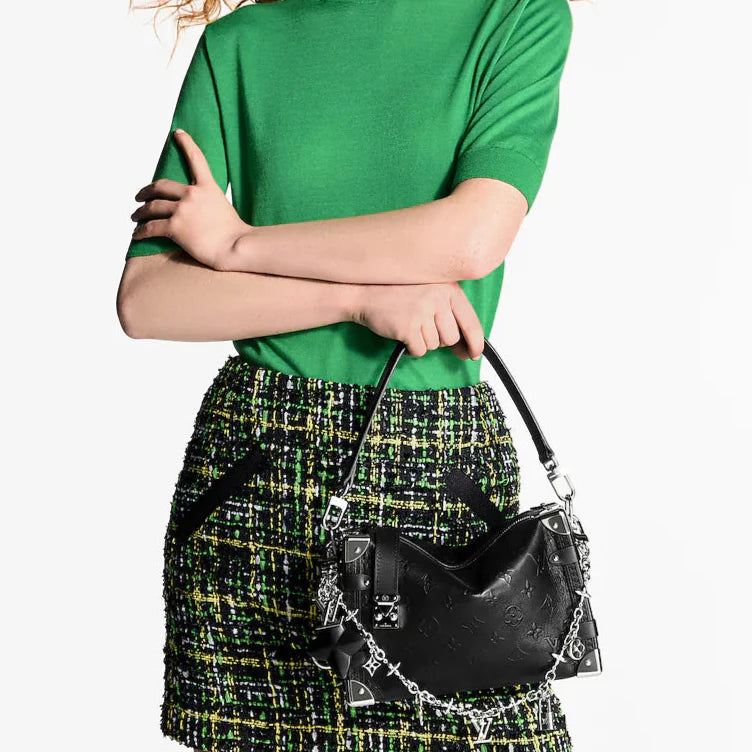 Louis Vuitton Side Trunk GM Handbag - Black