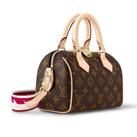 Louis Vuitton Speedy Bandoulière 20 Handbag - Brown / Fuchsia