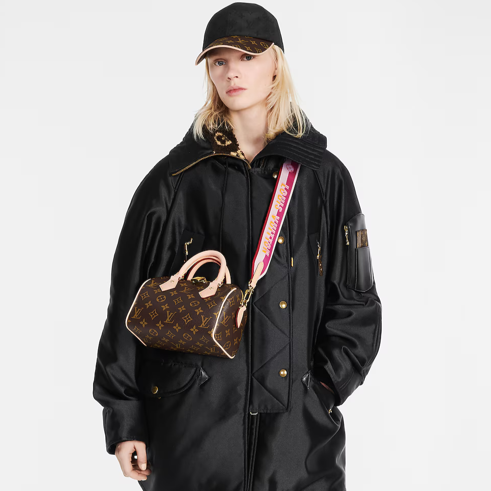 Louis Vuitton Speedy Bandoulière 20 Handbag - Brown / Fuchsia