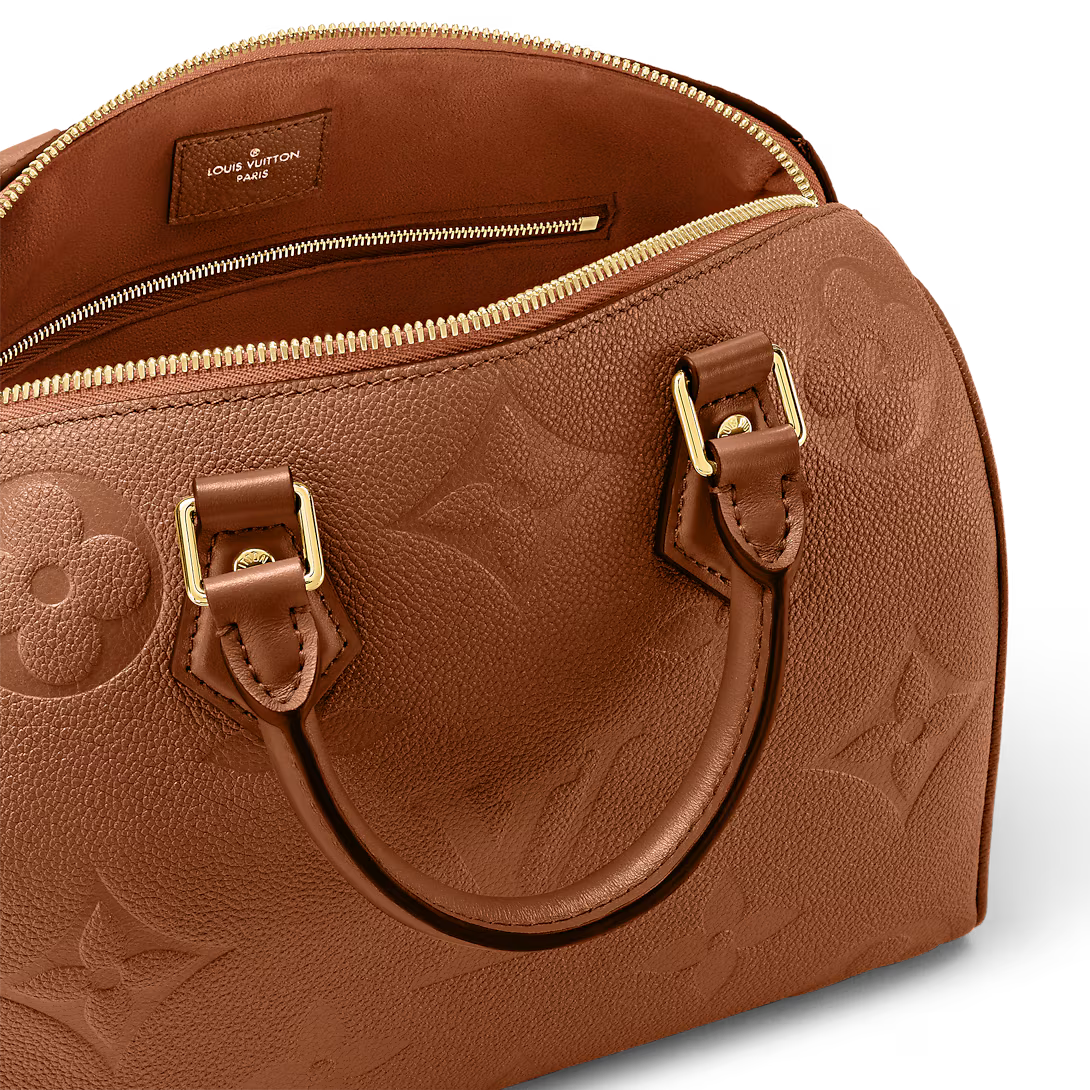 Louis Vuitton Empreinte Monogram Speedy Bandoulière 25 Handbag - Cognac