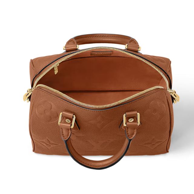 Louis Vuitton Empreinte Monogram Speedy Bandoulière 25 Handbag - Cognac