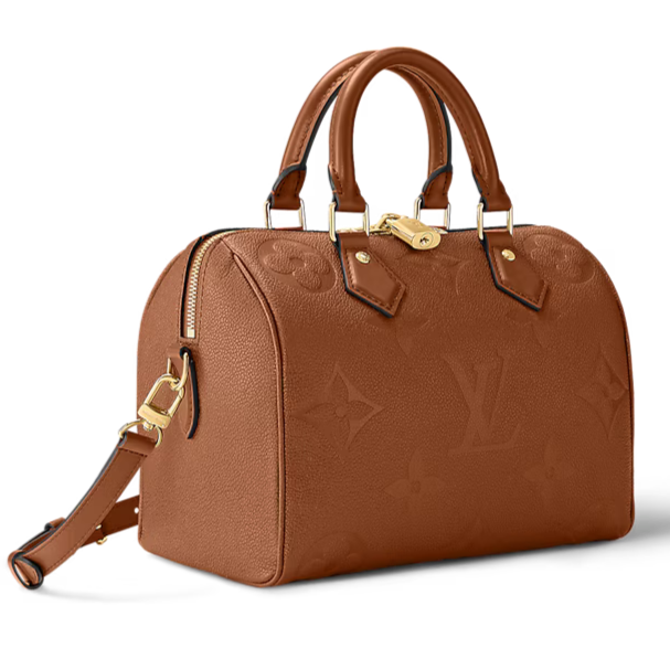 Louis Vuitton Empreinte Monogram Speedy Bandoulière 25 Handbag - Cognac