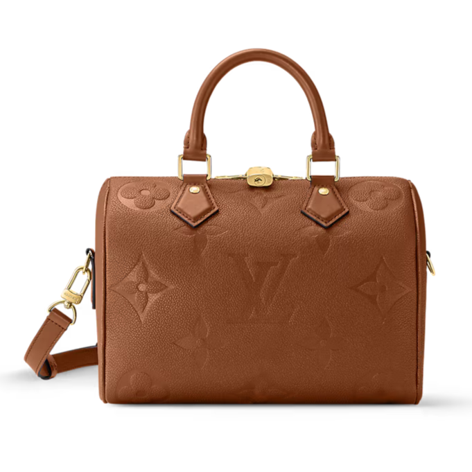 Louis Vuitton Empreinte Monogram Speedy Bandoulière 25 Handbag - Cognac