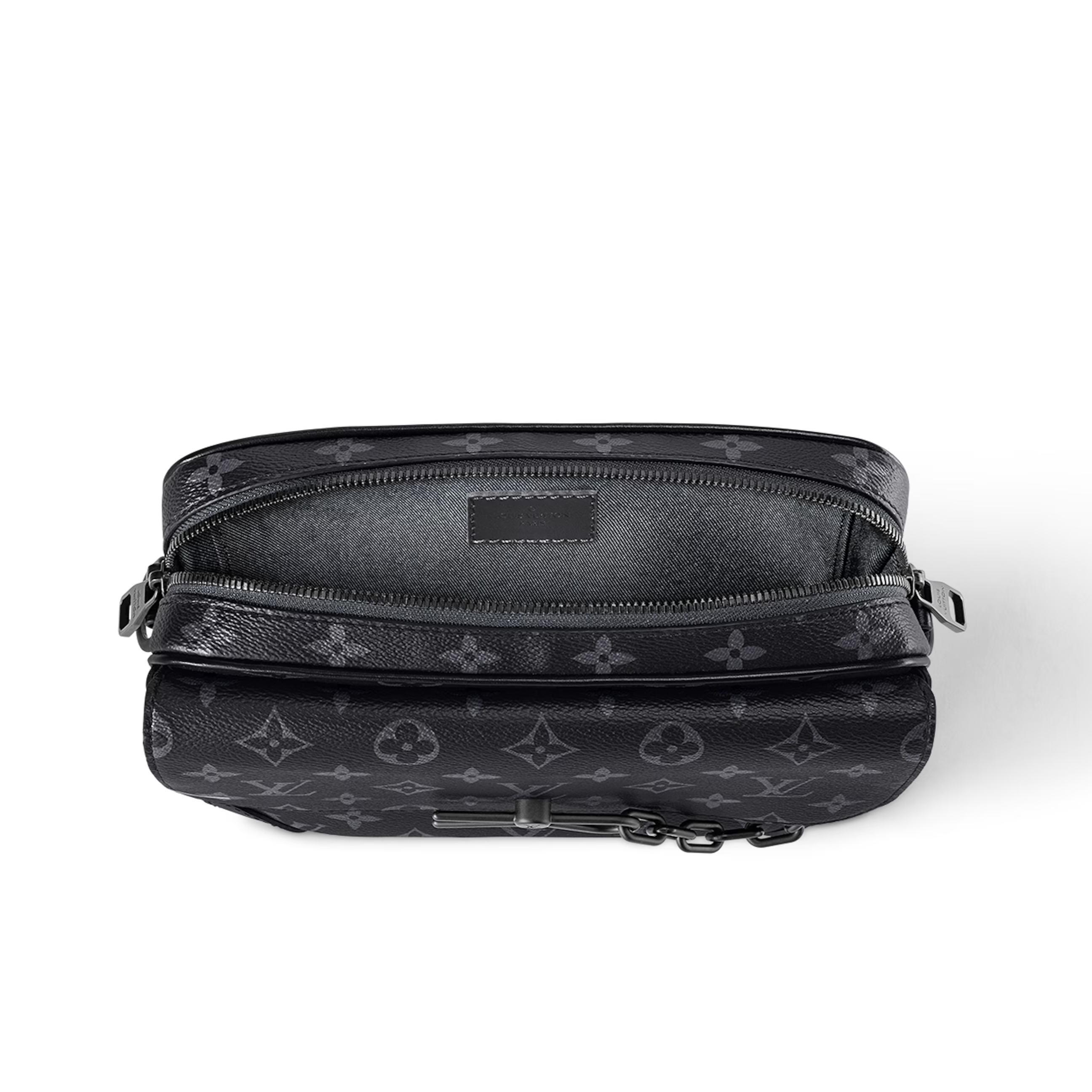 Louis Vuitton Steamer Messenger Wearable Wallet - Black Monogram Eclipse