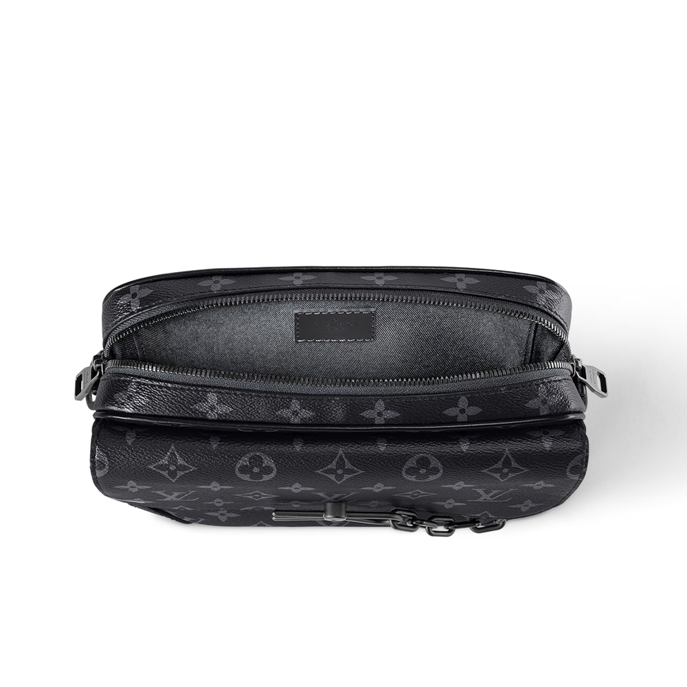 Louis Vuitton Steamer Messenger Wearable Wallet - Black Monogram Eclipse