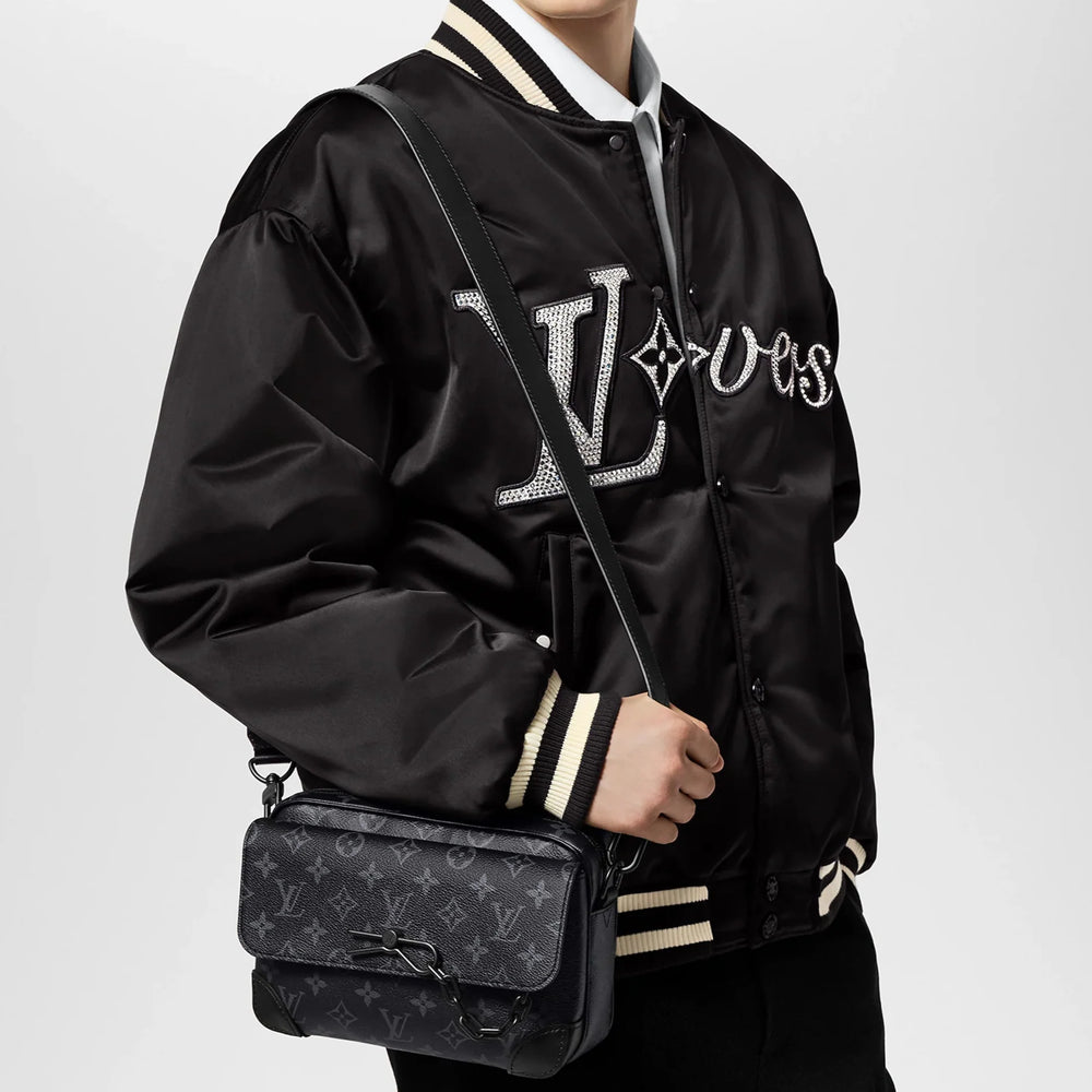 Louis Vuitton Steamer Messenger Wearable Wallet - Black Monogram Eclipse