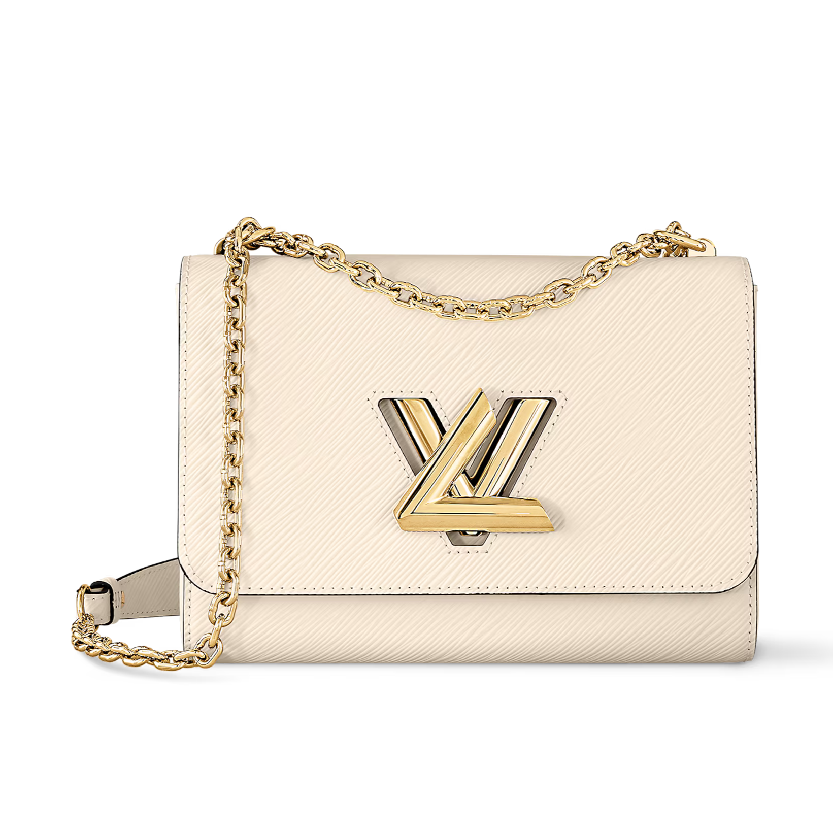 Louis Vuitton Twist MM Chain Bag - Quartz White