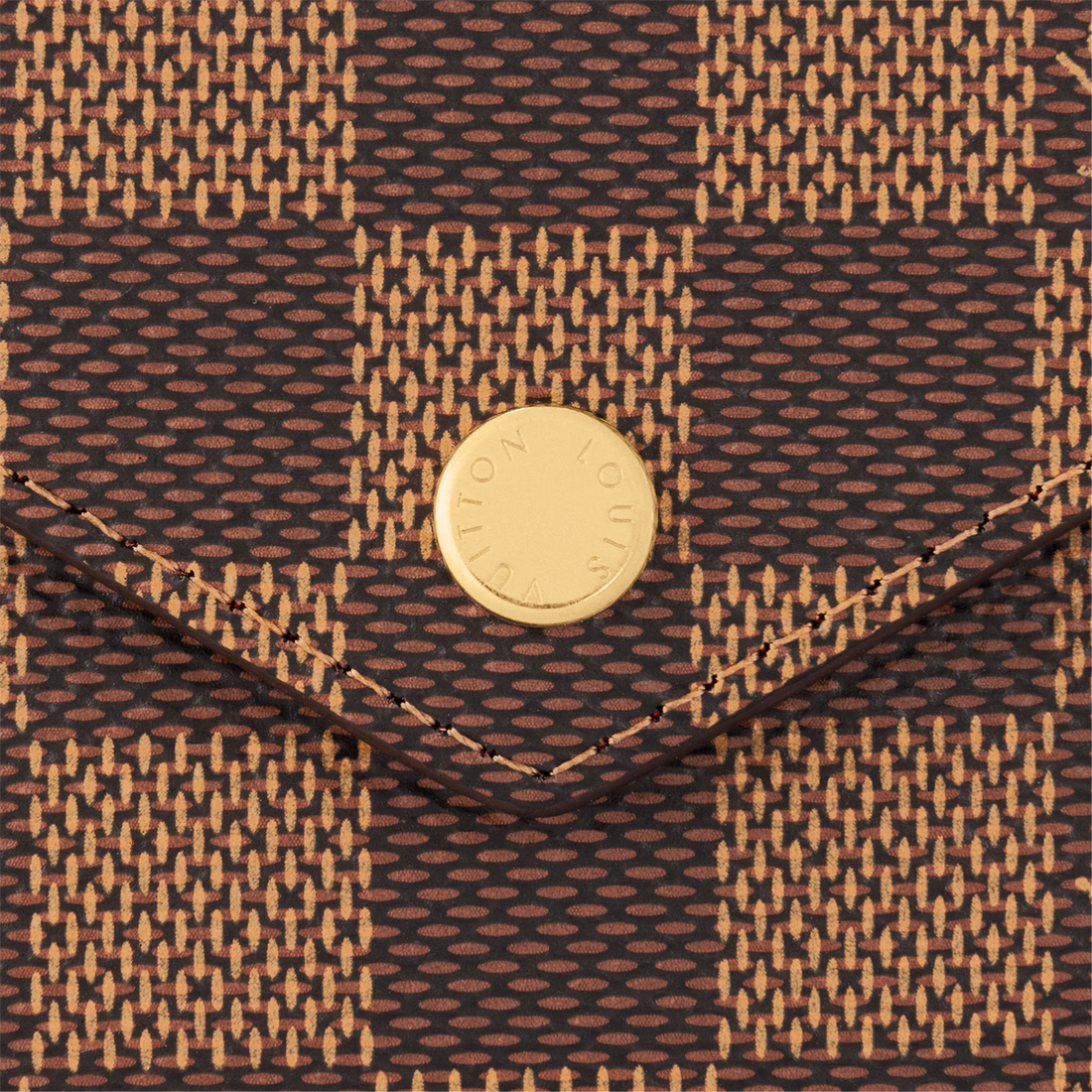 Louis Vuitton Damier Ebene Victorine Wallet - Brown
