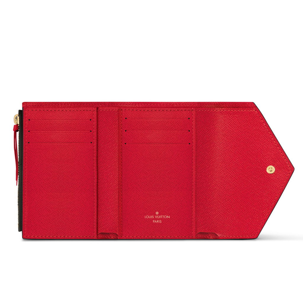 Louis Vuitton Damier Ebene Victorine Wallet - Brown