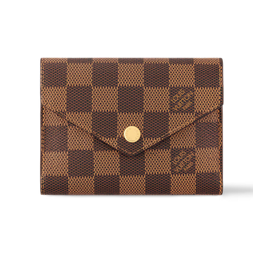 Louis Vuitton Damier Ebene Victorine Wallet - Brown