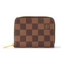 Louis Vuitton Damier Ebene Zippy Coin Purse - Brown