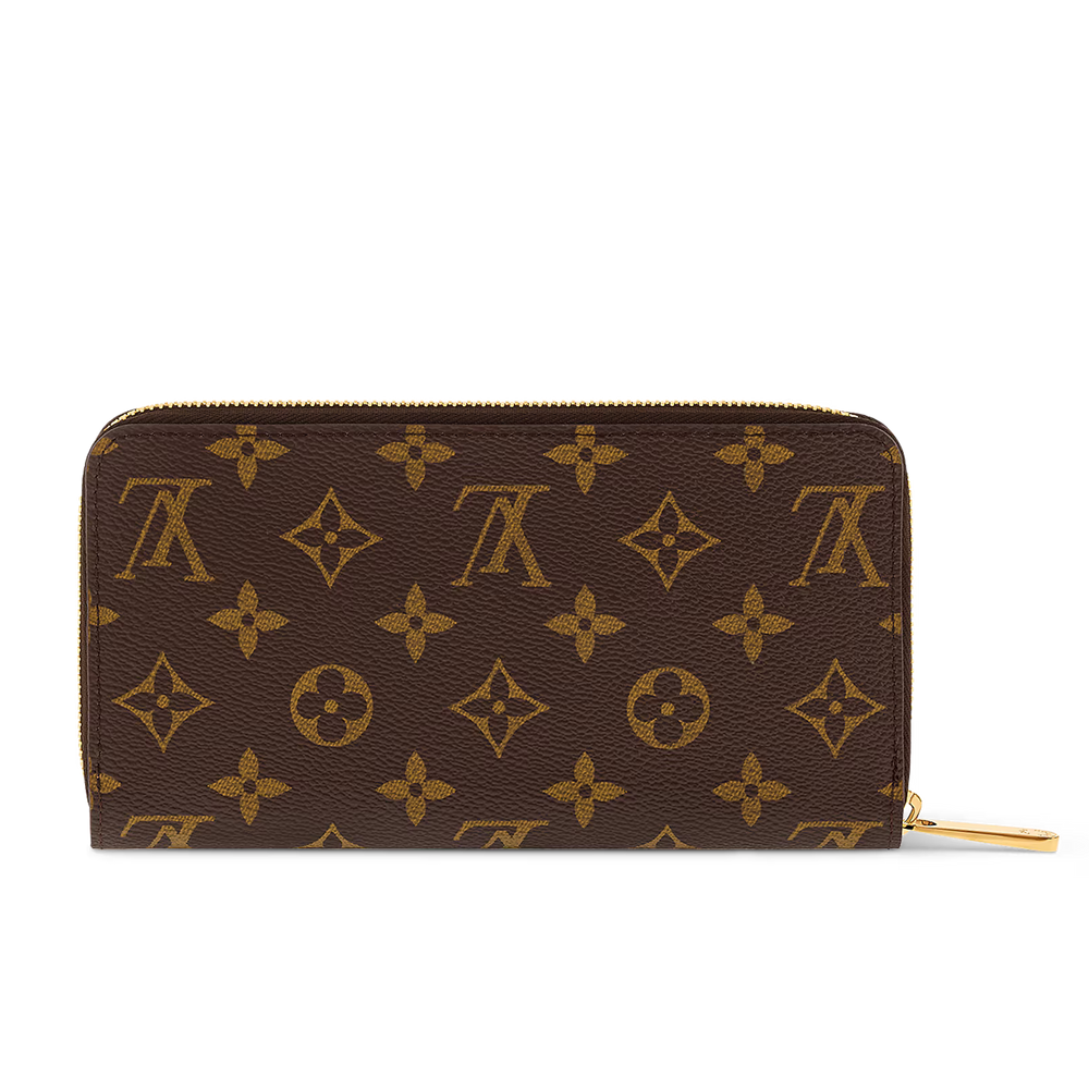 Louis Vuitton Monogram Canvas Zippy Wallet - Brown