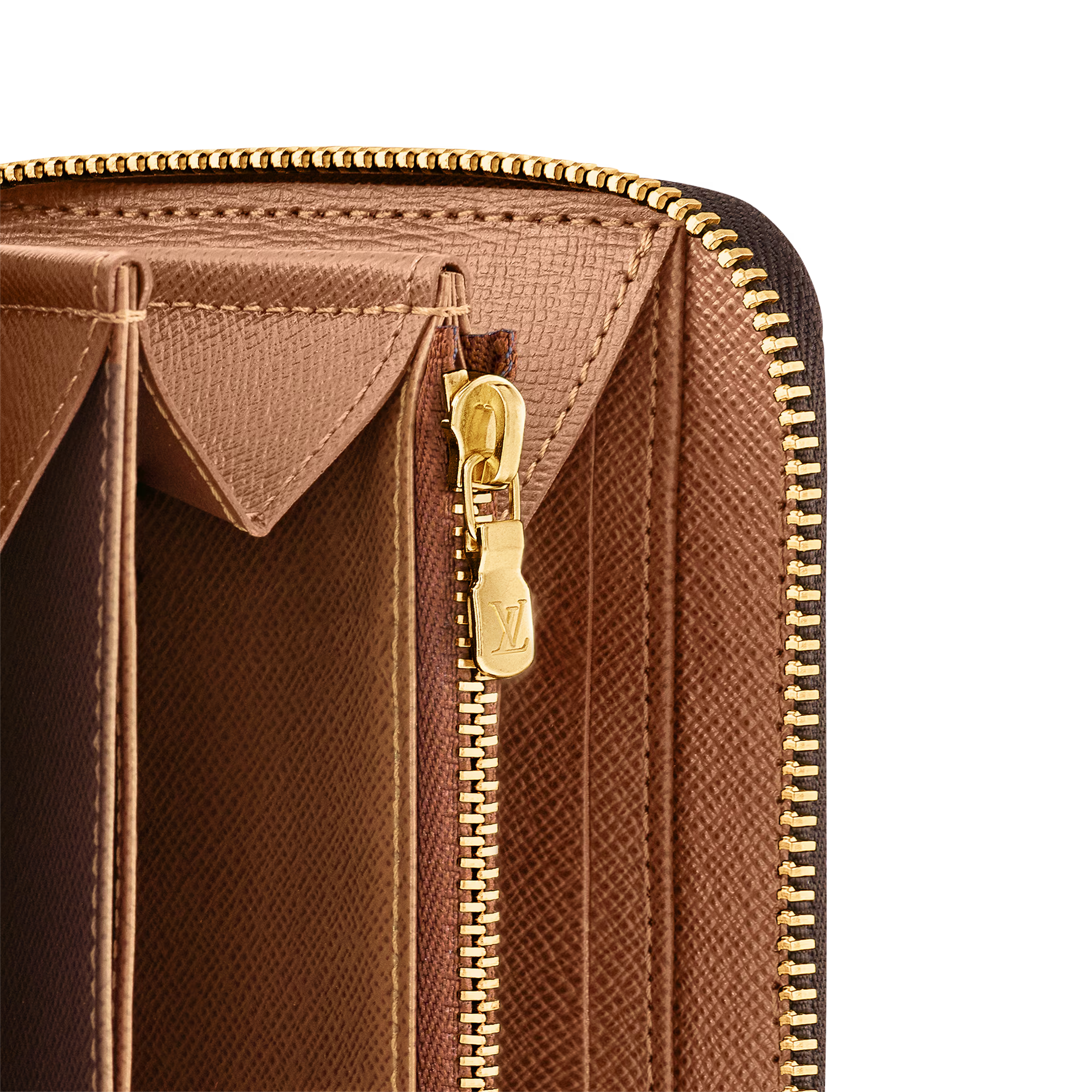 Louis Vuitton Monogram Canvas Zippy Wallet - Brown