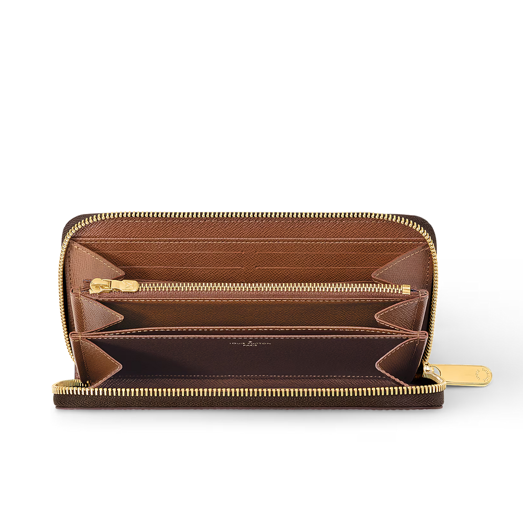 Louis Vuitton Monogram Canvas Zippy Wallet - Brown