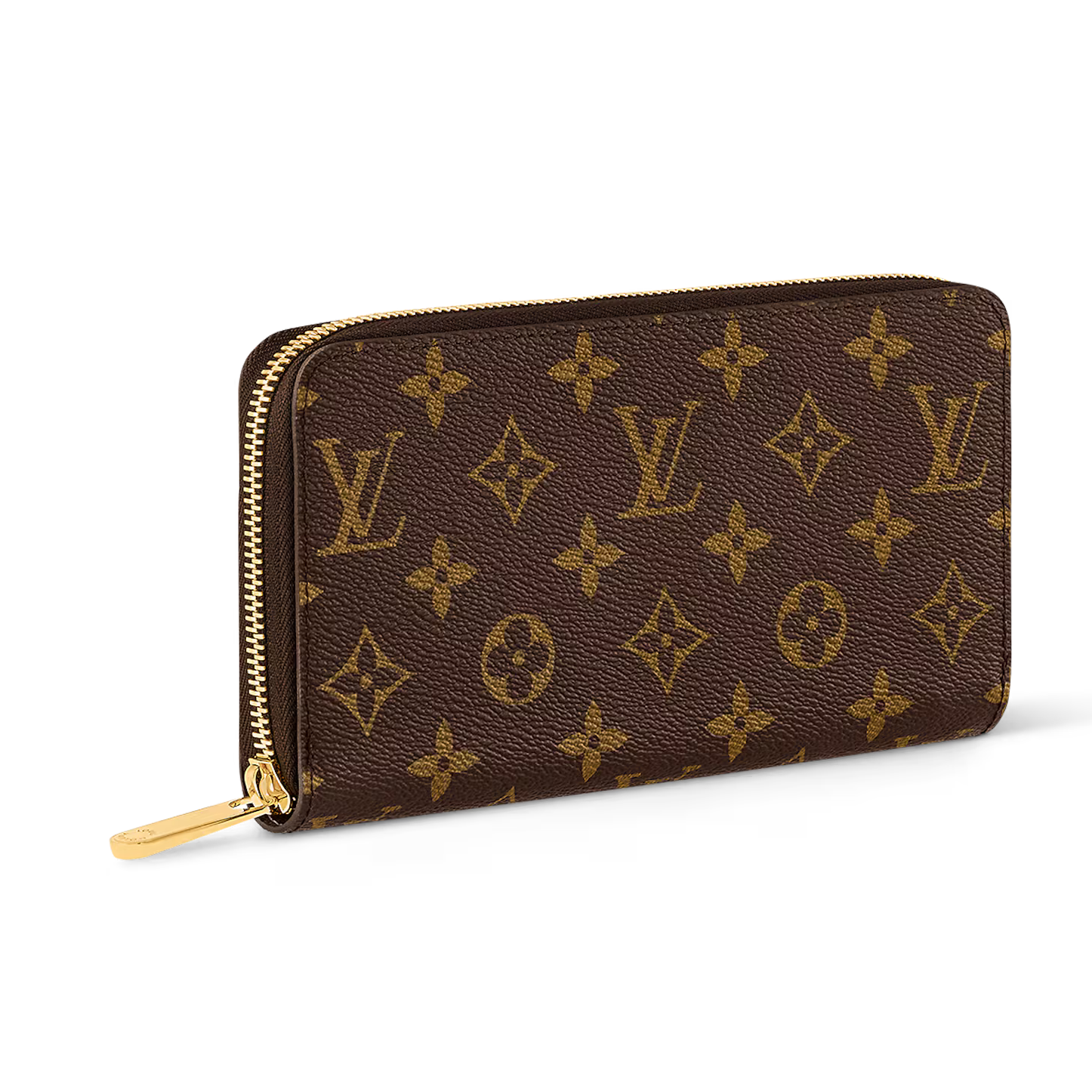 Louis Vuitton Monogram Canvas Zippy Wallet - Brown