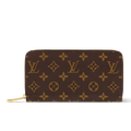 Louis Vuitton Monogram Canvas Zippy Wallet - Brown