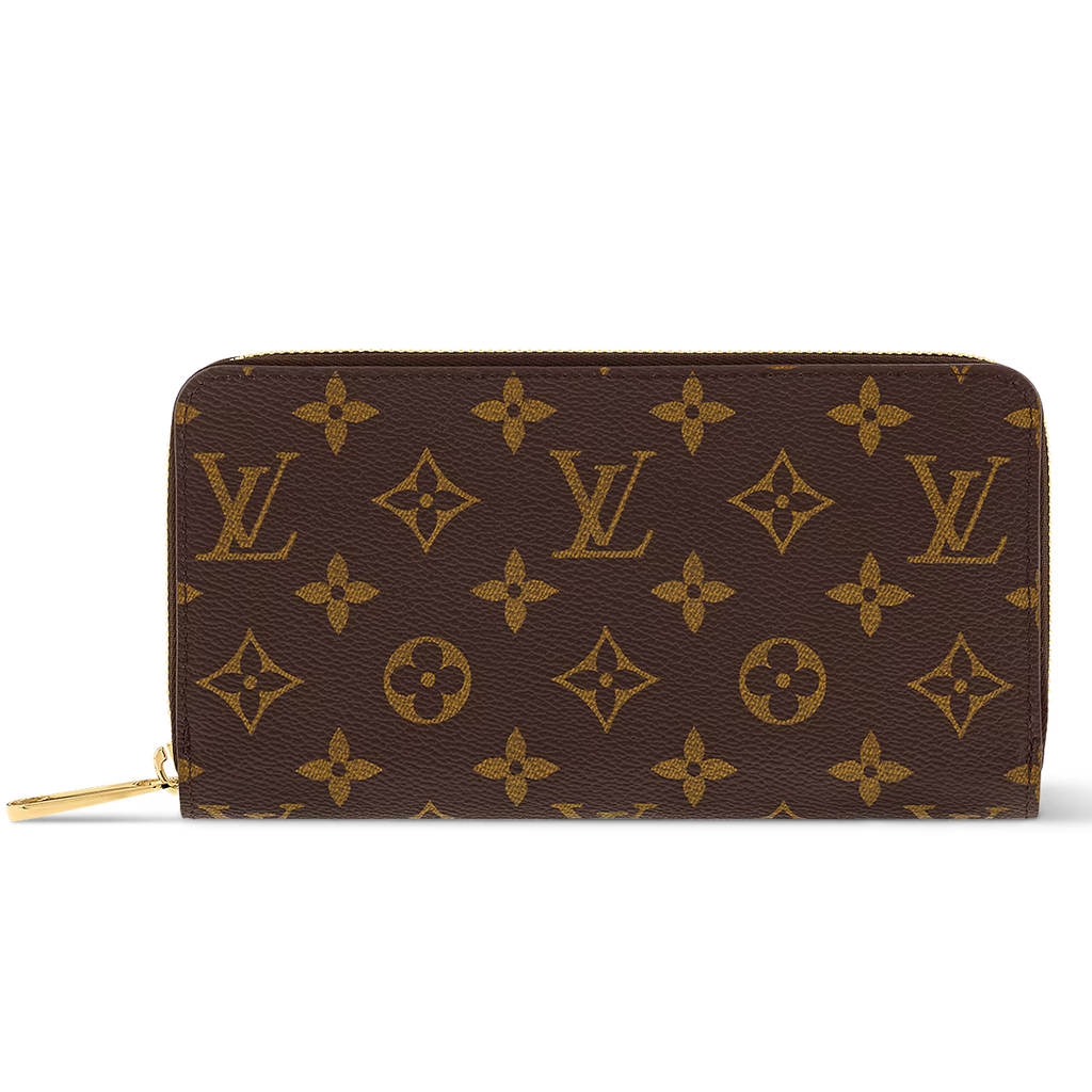 Louis Vuitton Monogram Canvas Zippy Wallet - Brown