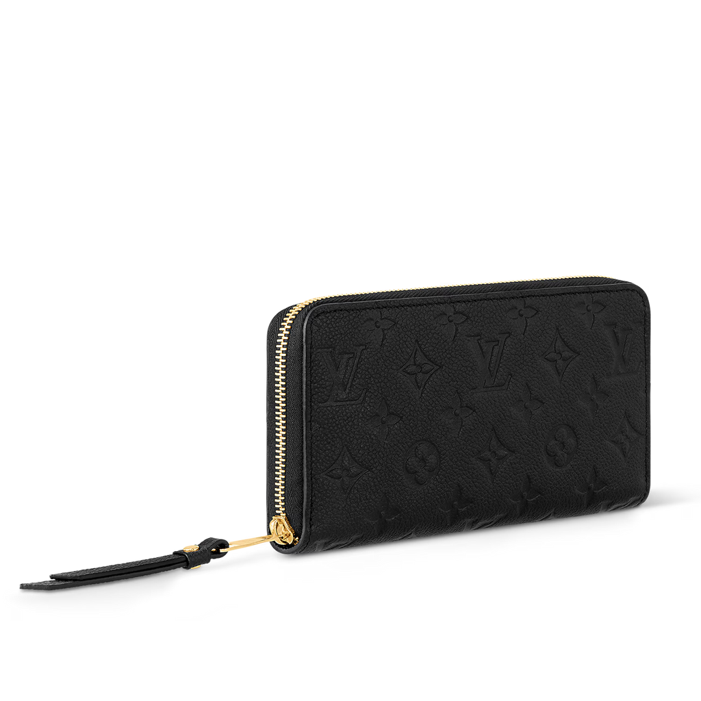 Louis Vuitton Monogram Empreinte Zippy Wallet - Black
