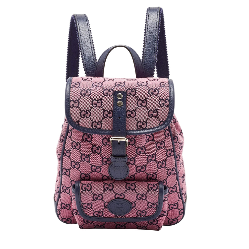 Gucci GG Canvas Backpack – Pink