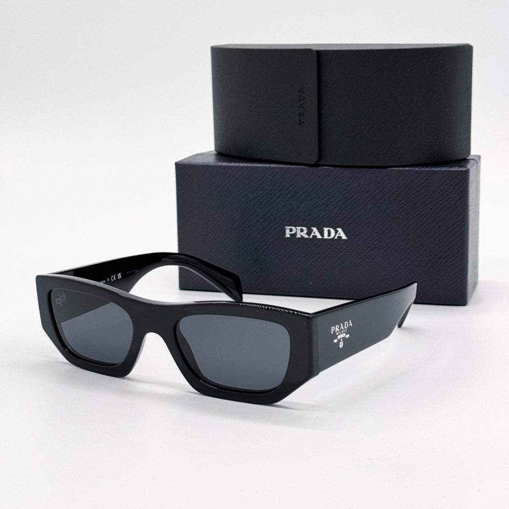 Prada PRA01S 16K08Z Black Sunglasses display picture 3