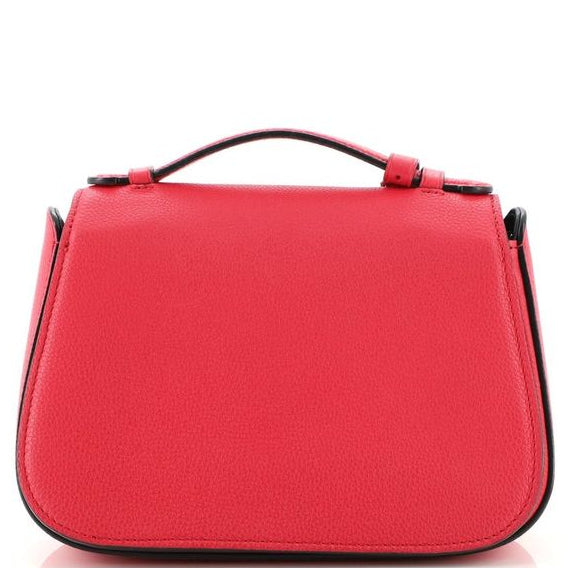 Louis Vuitton Grained Calfskin Vivienne Handbag  - Red