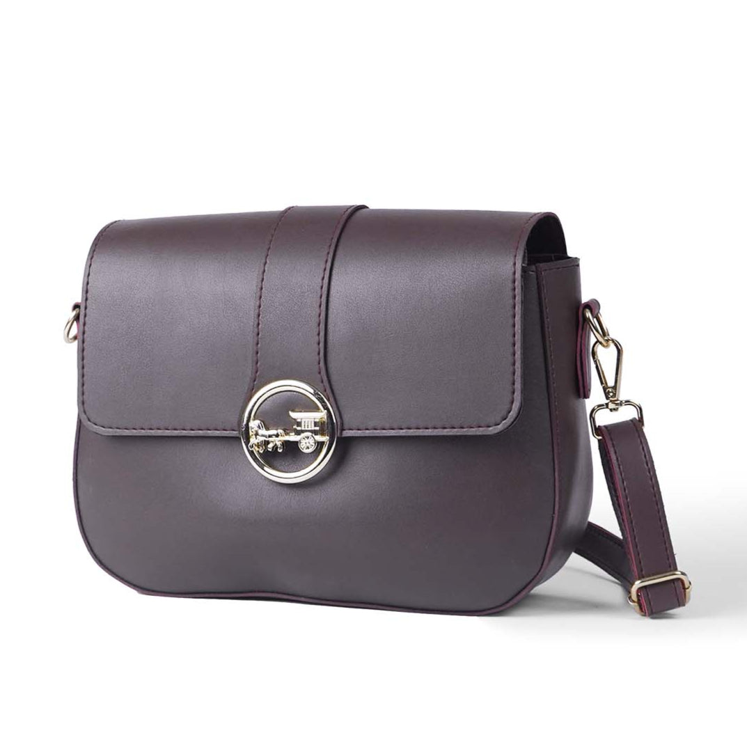 Luxe crossbody bag maroon