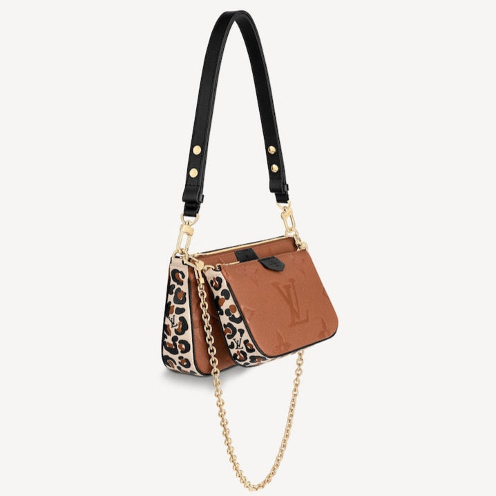 Louis Vuitton Wild At Heart Multi Pochette Accessoires Crossbody Bag - Caramel Brown