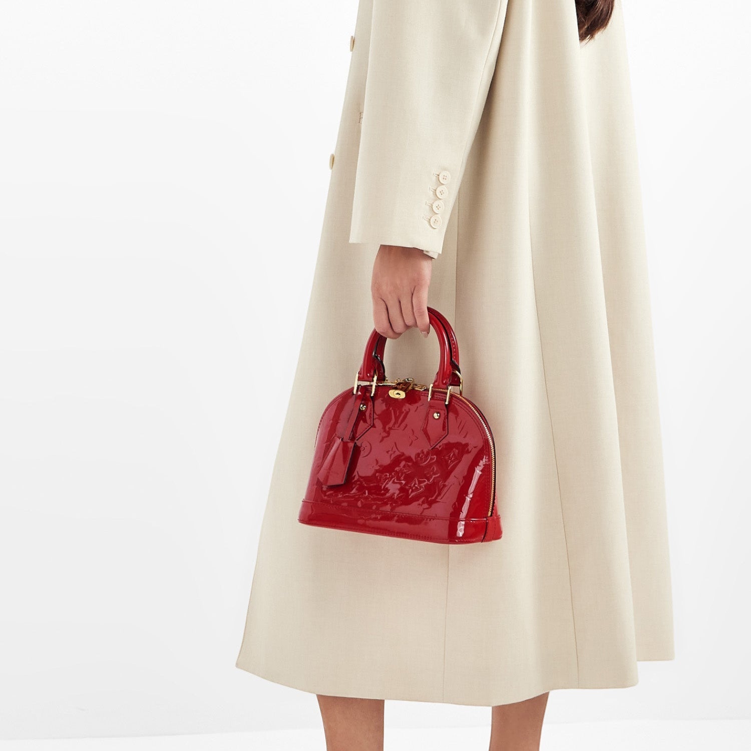 Louis Vuitton Alma BB Handbag - Indian Red