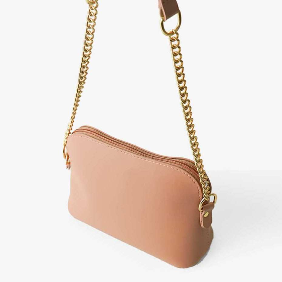 Pouch Size Shoulder Bag Peach