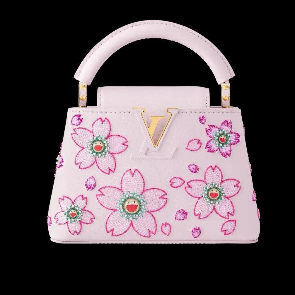 Louis Vuitton x Takashi Murakami Capucines Mini Handbag – Pink
