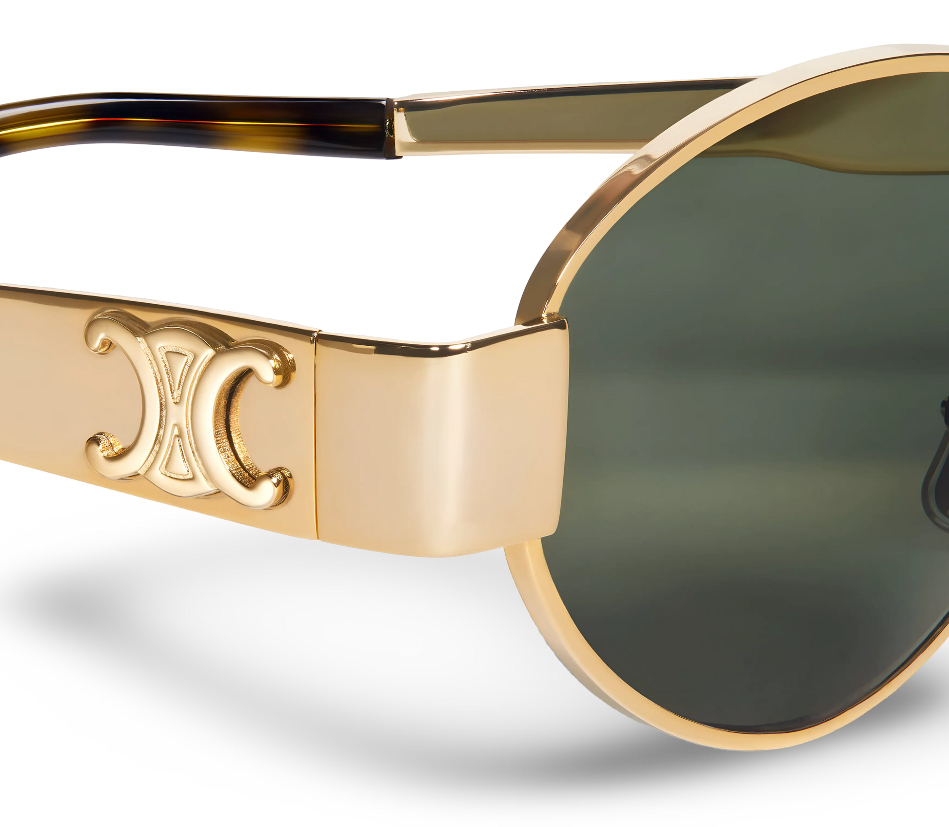 Celine CL40235 30N Triomphe Metal Gold Sunglasses